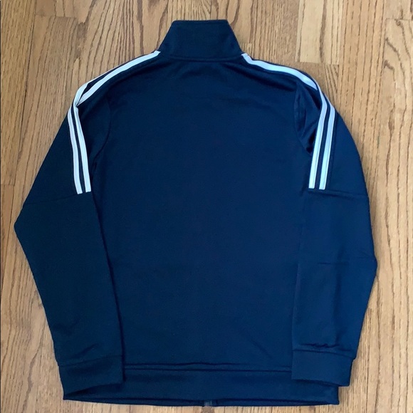 Adidas Navy and White Track Jacket for boys - Picture 4 of 5